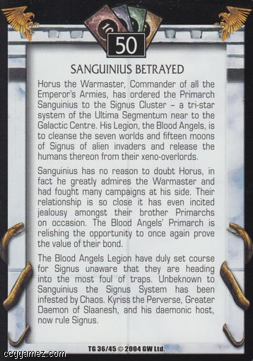 Sanguinius Betrayed